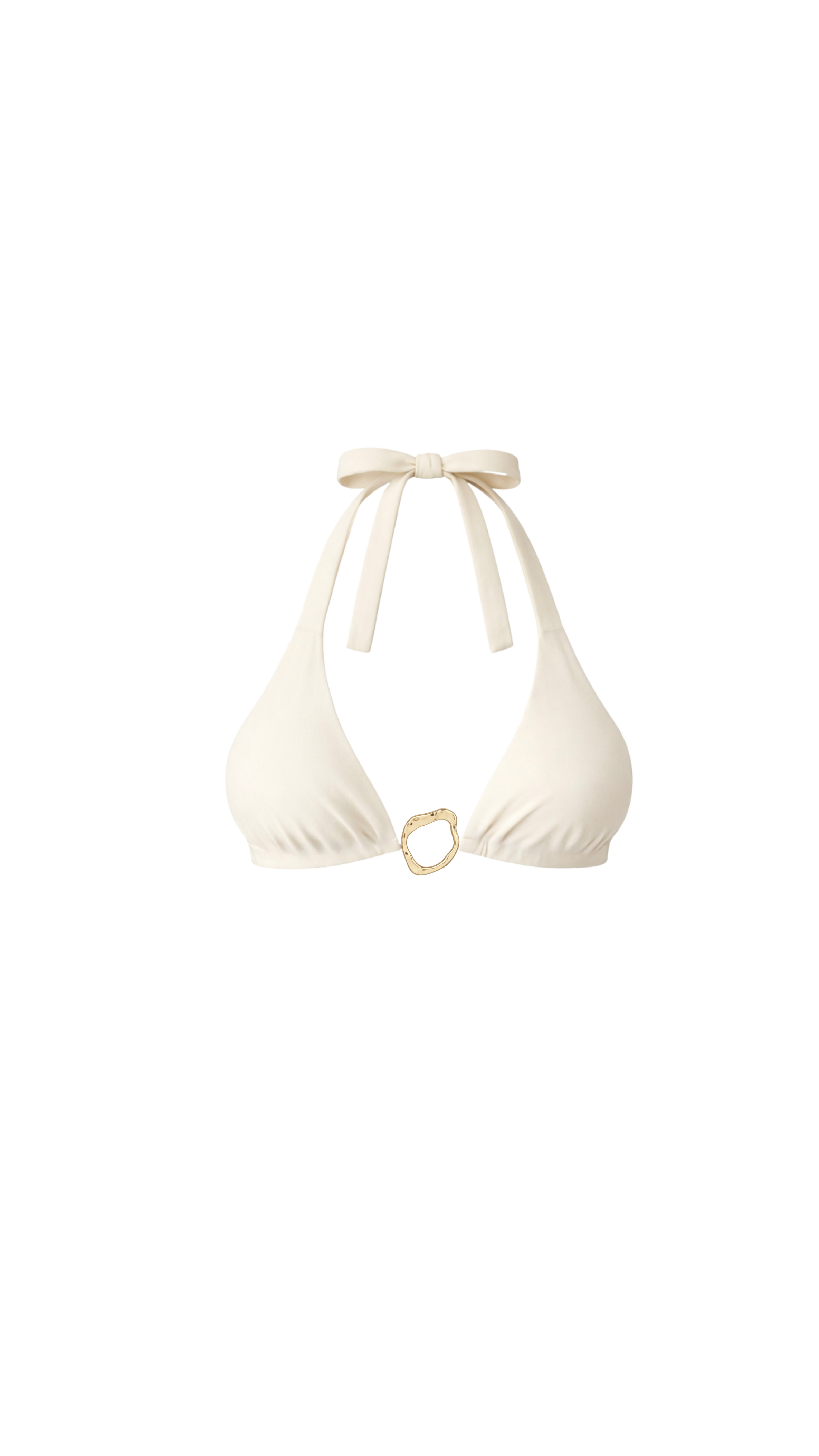 Halter Triangle Top - Ivory