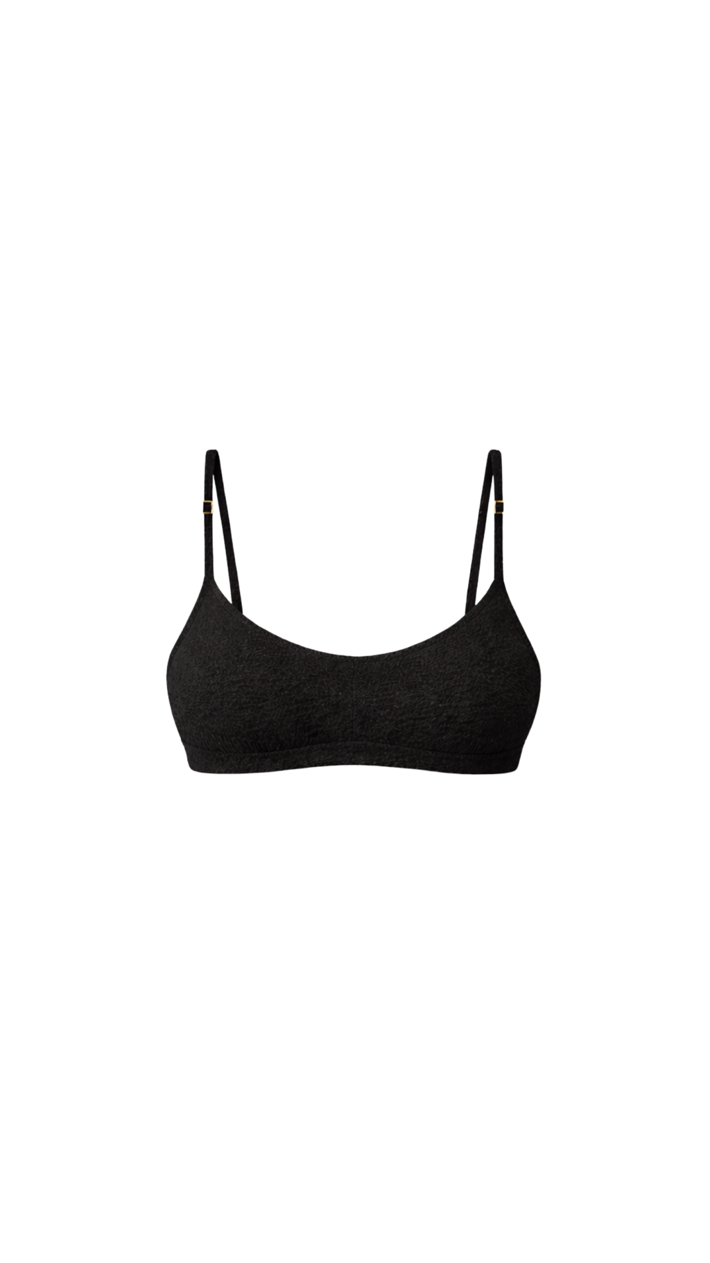 Scoop Top - Textured Noir