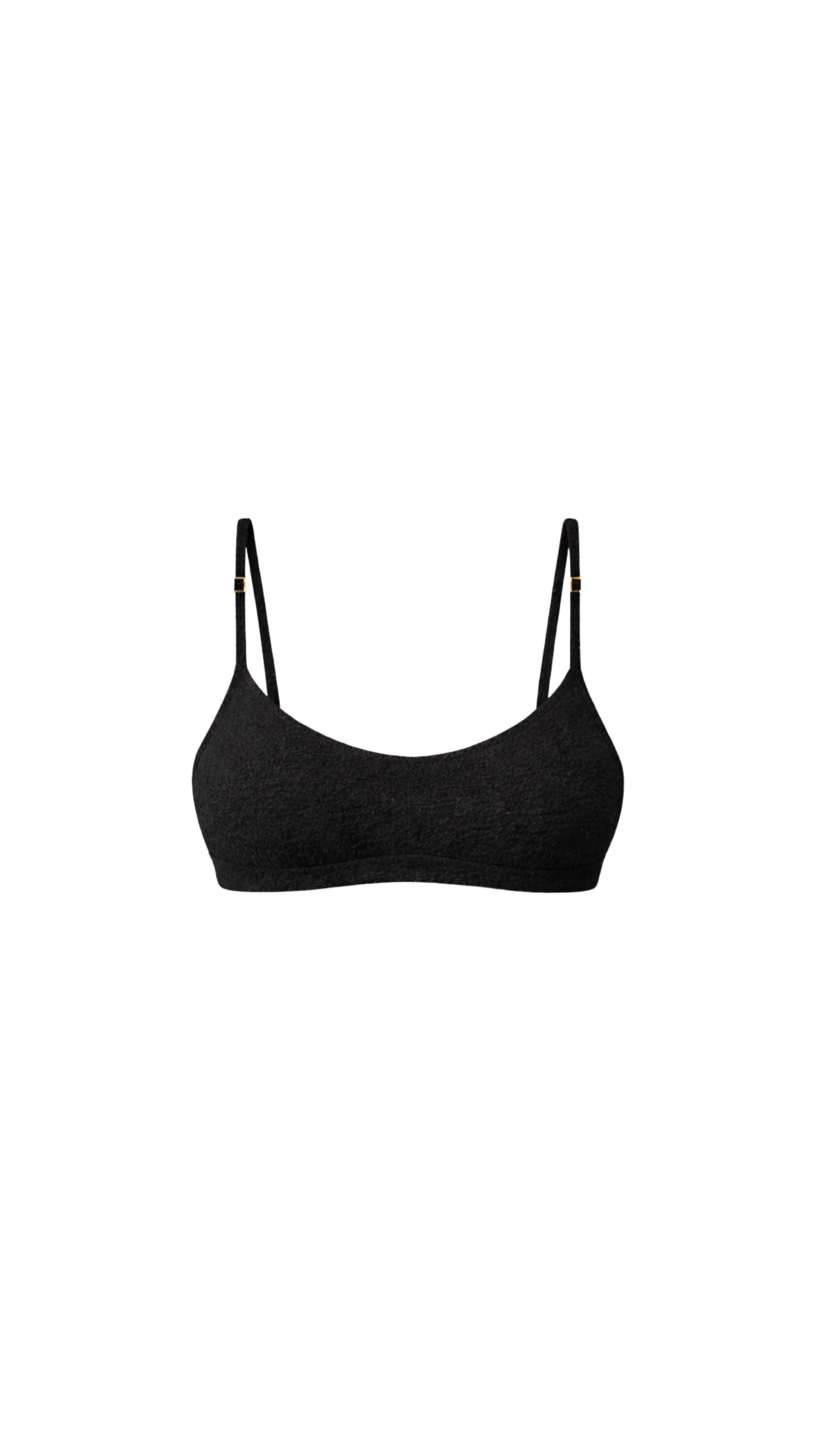 Scoop Top - Textured Noir