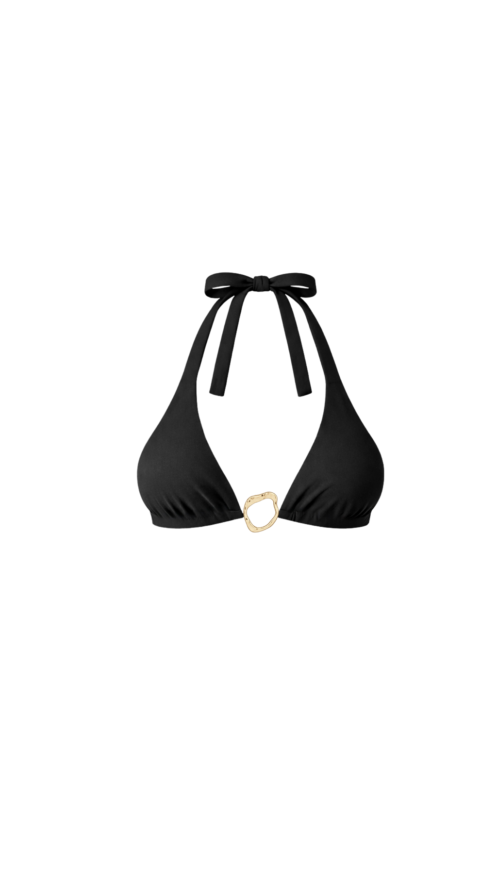 Halter Triangle Top - Noir