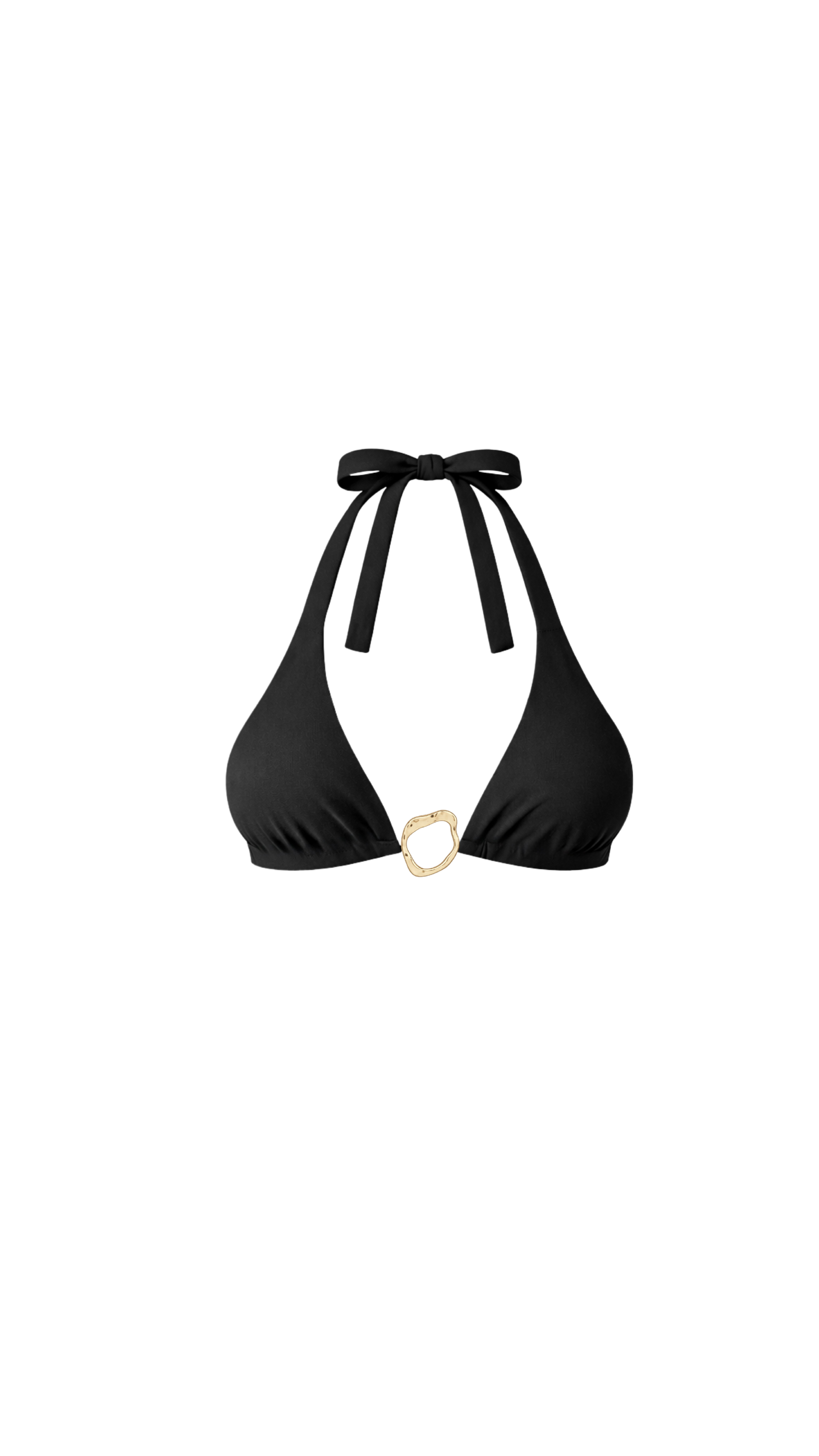 Halter Triangle Top - Noir