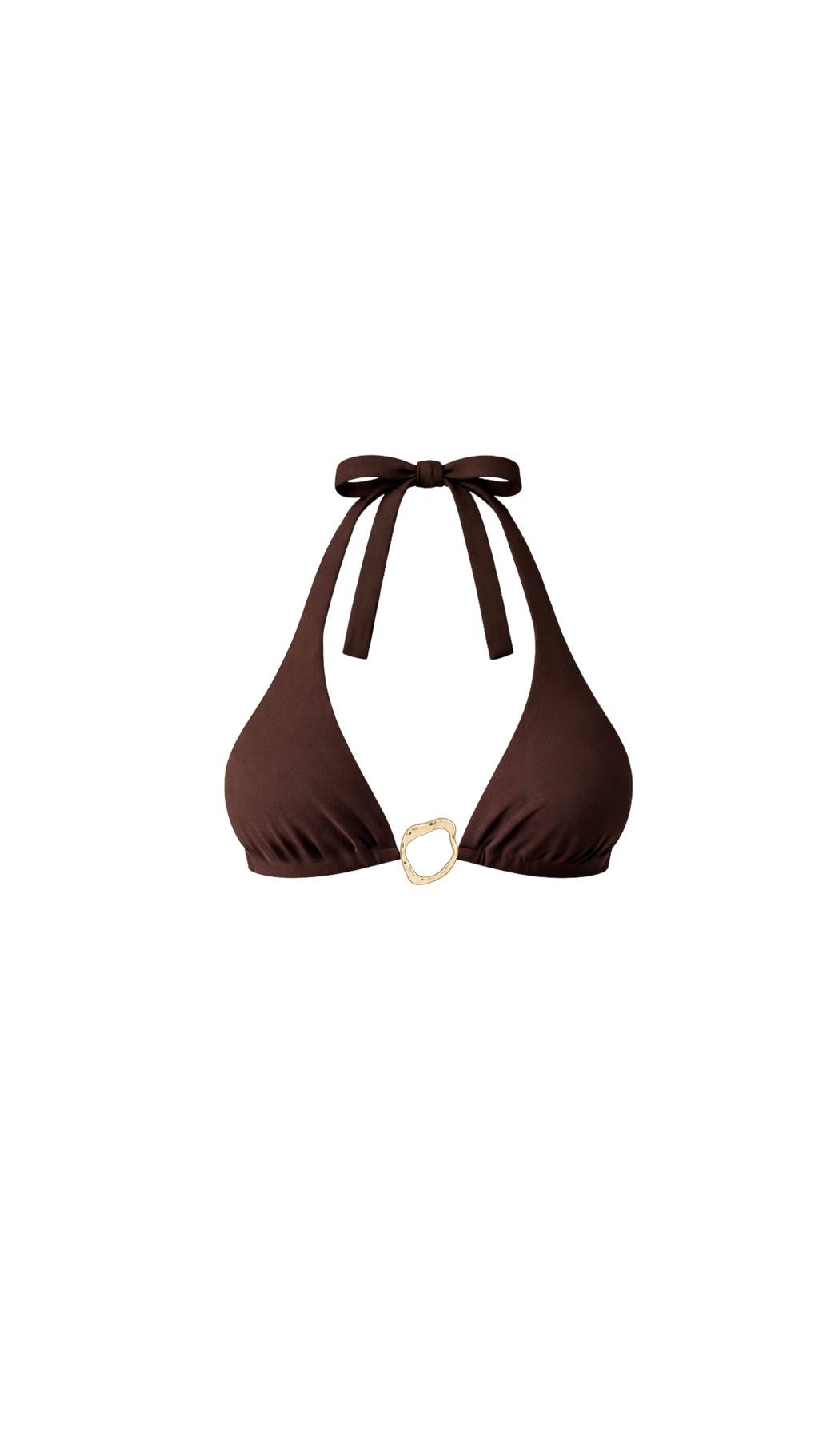 Halter Triangle Top - Espresso