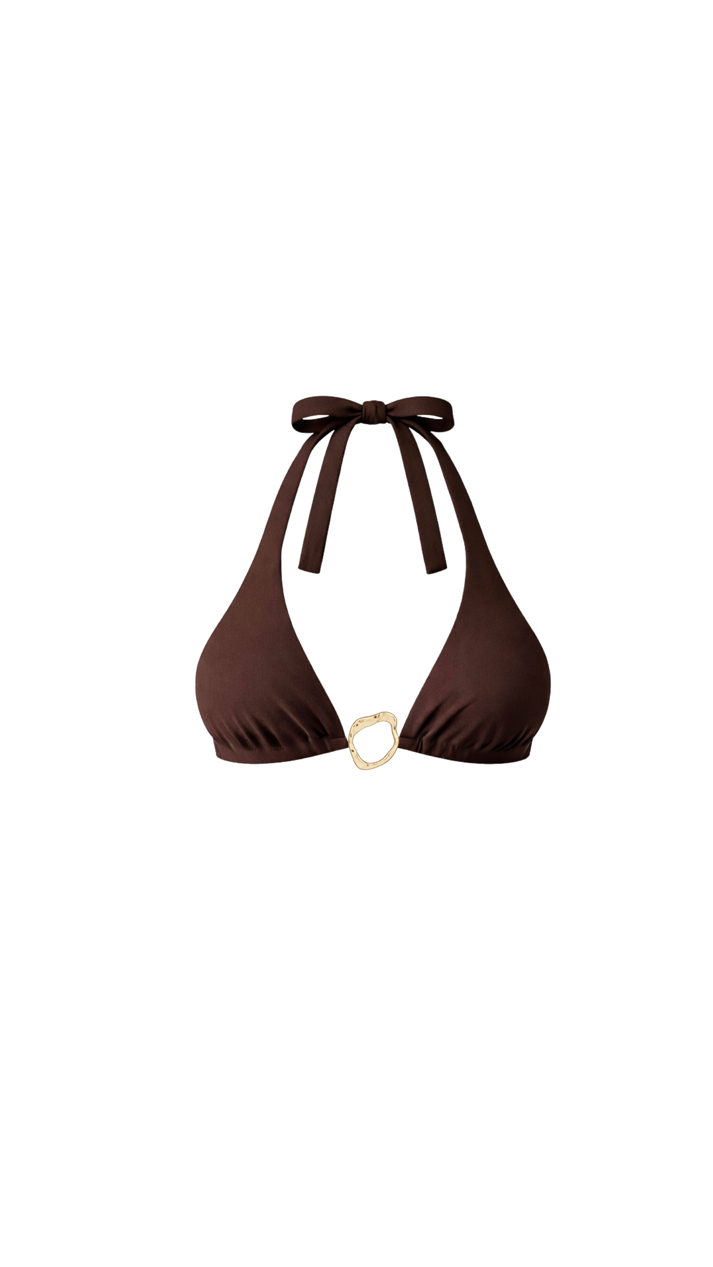 Halter Triangle Top - Espresso