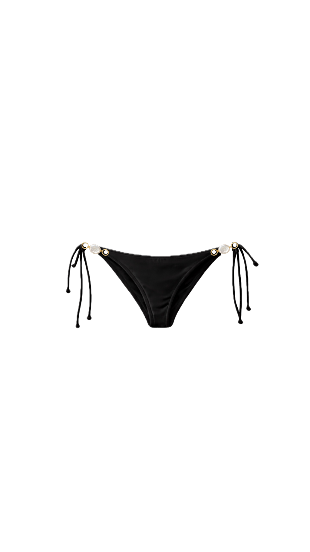 Pearl String Bottom - Noir
