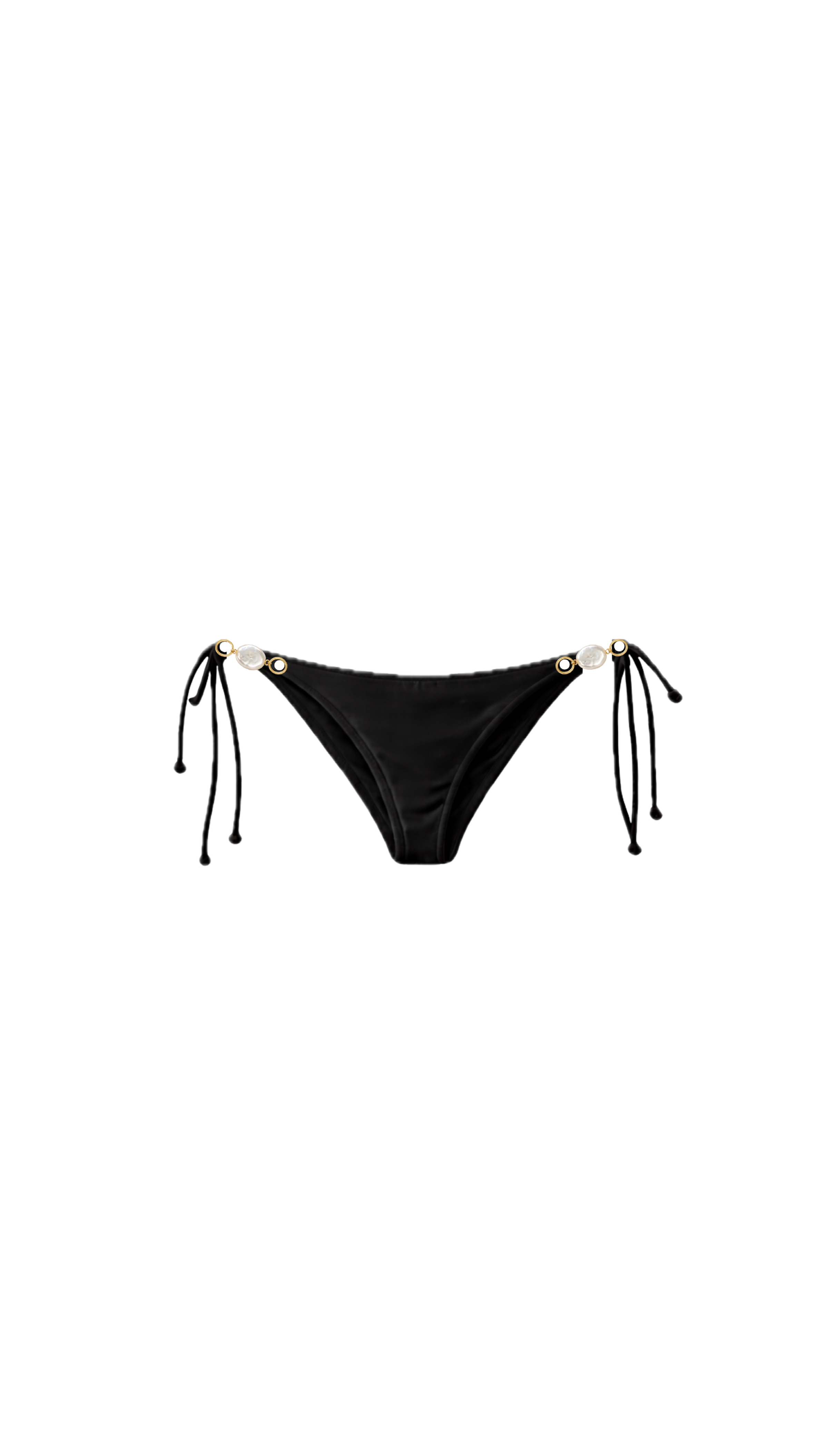 Pearl String Bottom - Noir